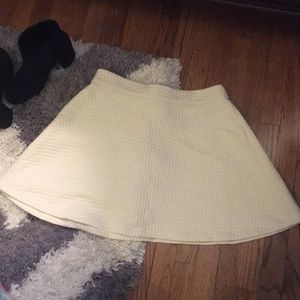 White skater skirt